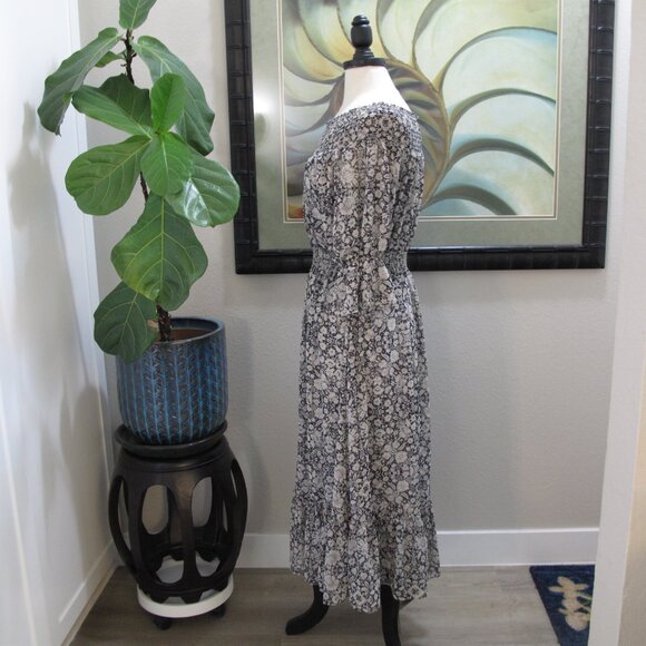 MISA LOS ANGELES - Off Shoulder Puff Sleeve Floral Dress - Picture 3 of 14